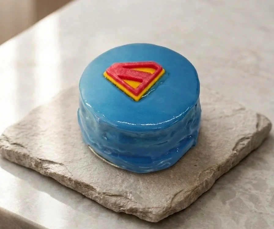 Torta redonda personalizada con Superman