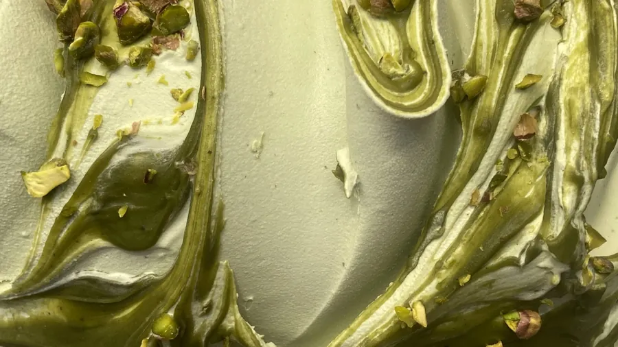 Pistachio — artisan ice cream by Arkyn with chopped pistachios